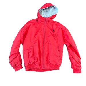 Women's Red Hooded Jacket